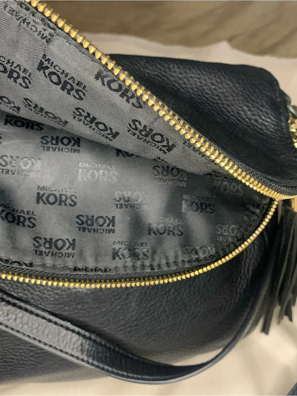 Michael Kors Black Bedford Tassel Bag